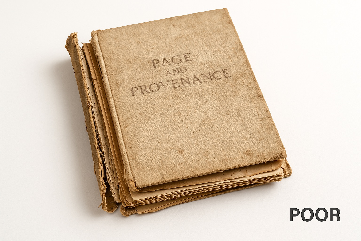 Poor condition book example